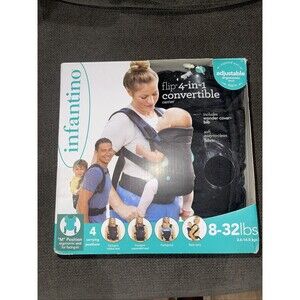 Infantino Flip Advanced 4-in-1 Convertible Carrier Newborn Baby Grey